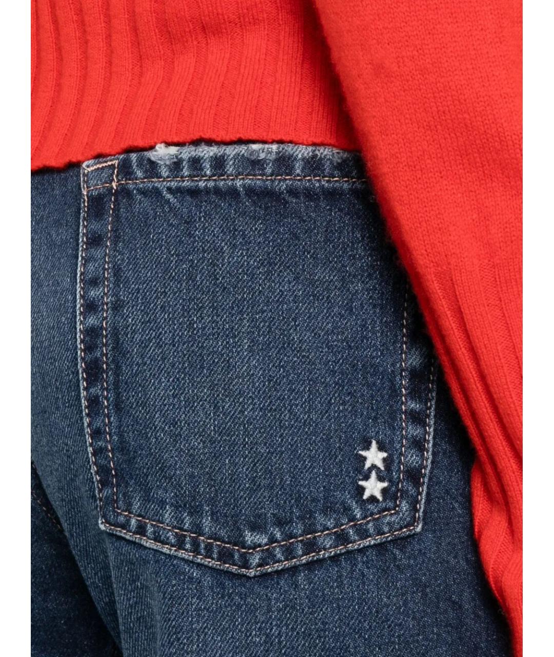 ICON DENIM Синие хлопковые джинсы клеш, фото 4