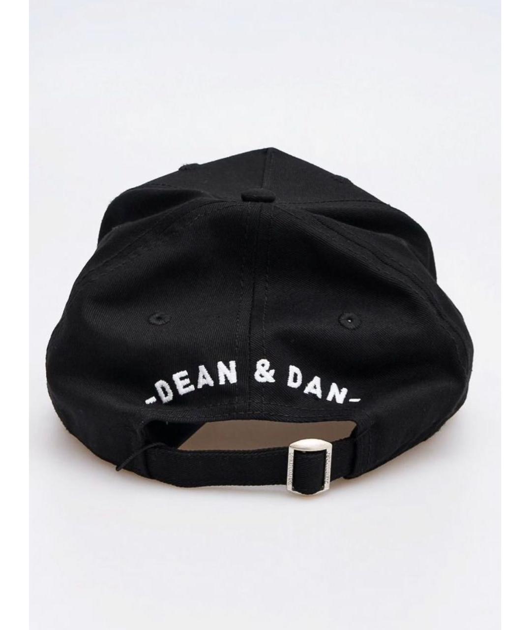 DSQUARED2 Черная хлопковая кепка/бейсболка, фото 2