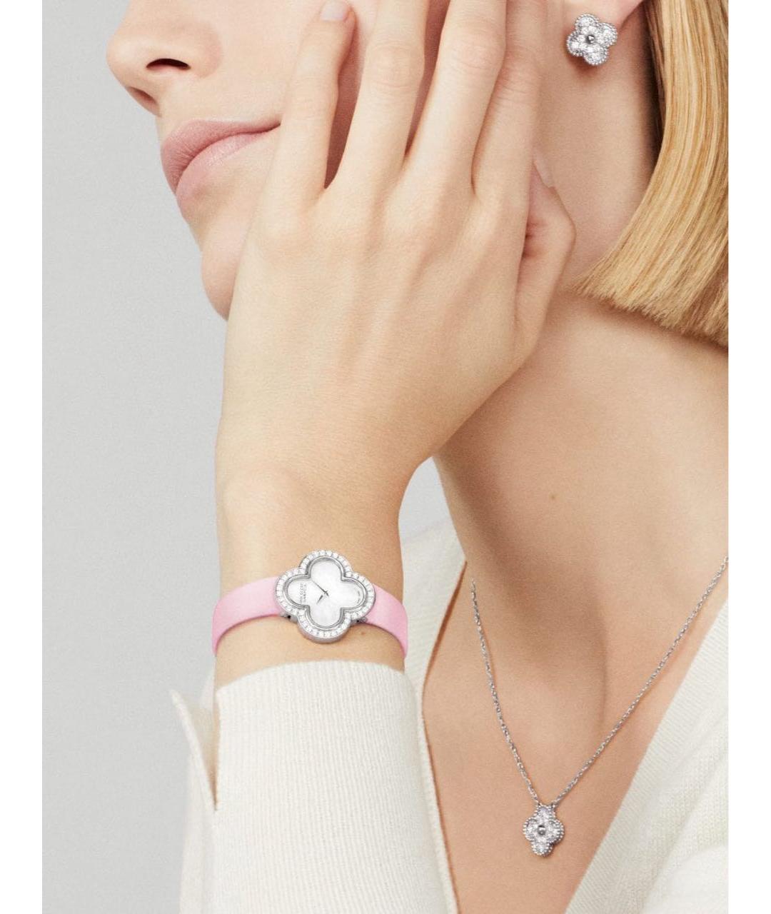 VAN CLEEF & ARPELS Серебряные серьги из белого золота, фото 7