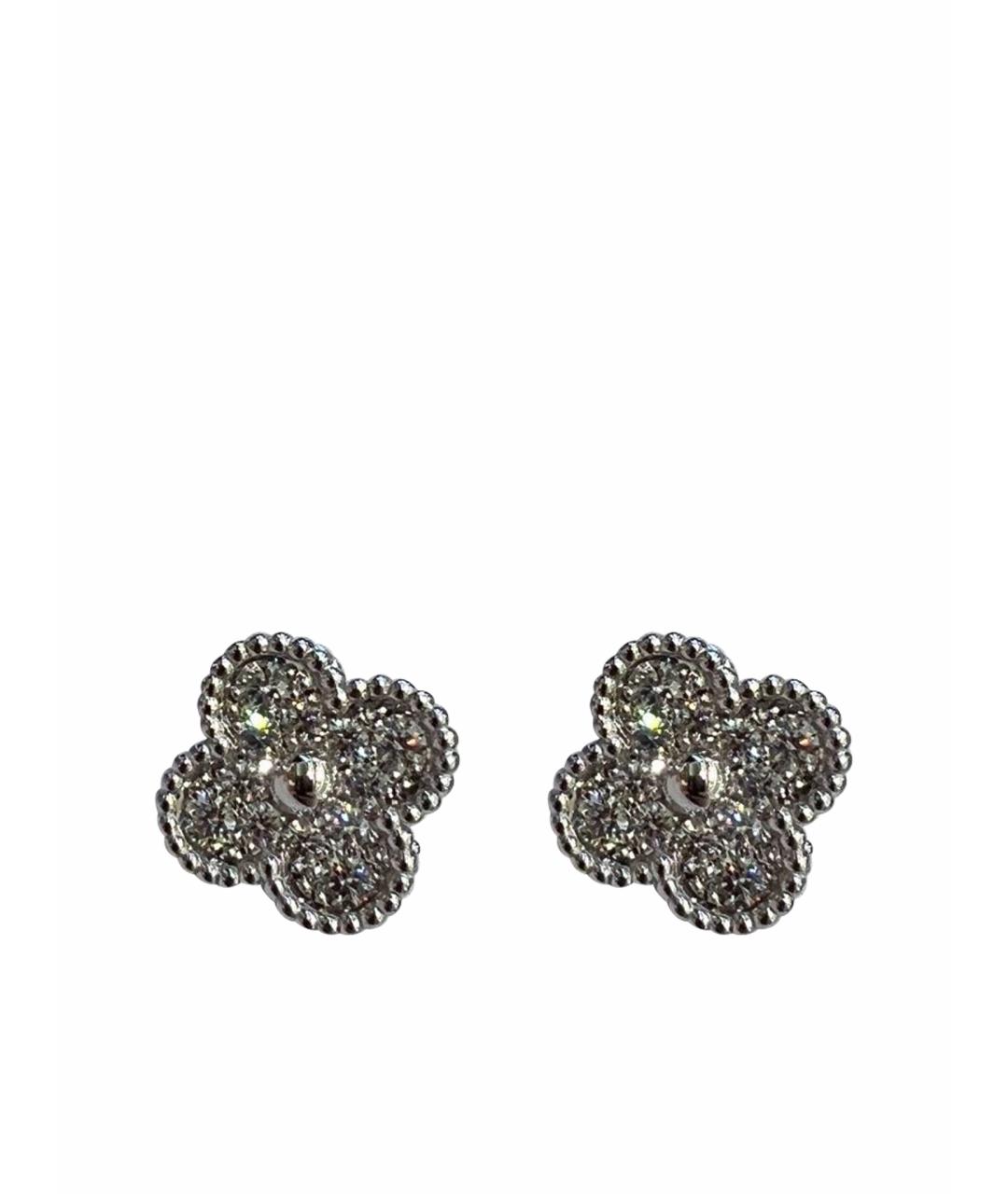VAN CLEEF & ARPELS Серебряные серьги из белого золота, фото 1