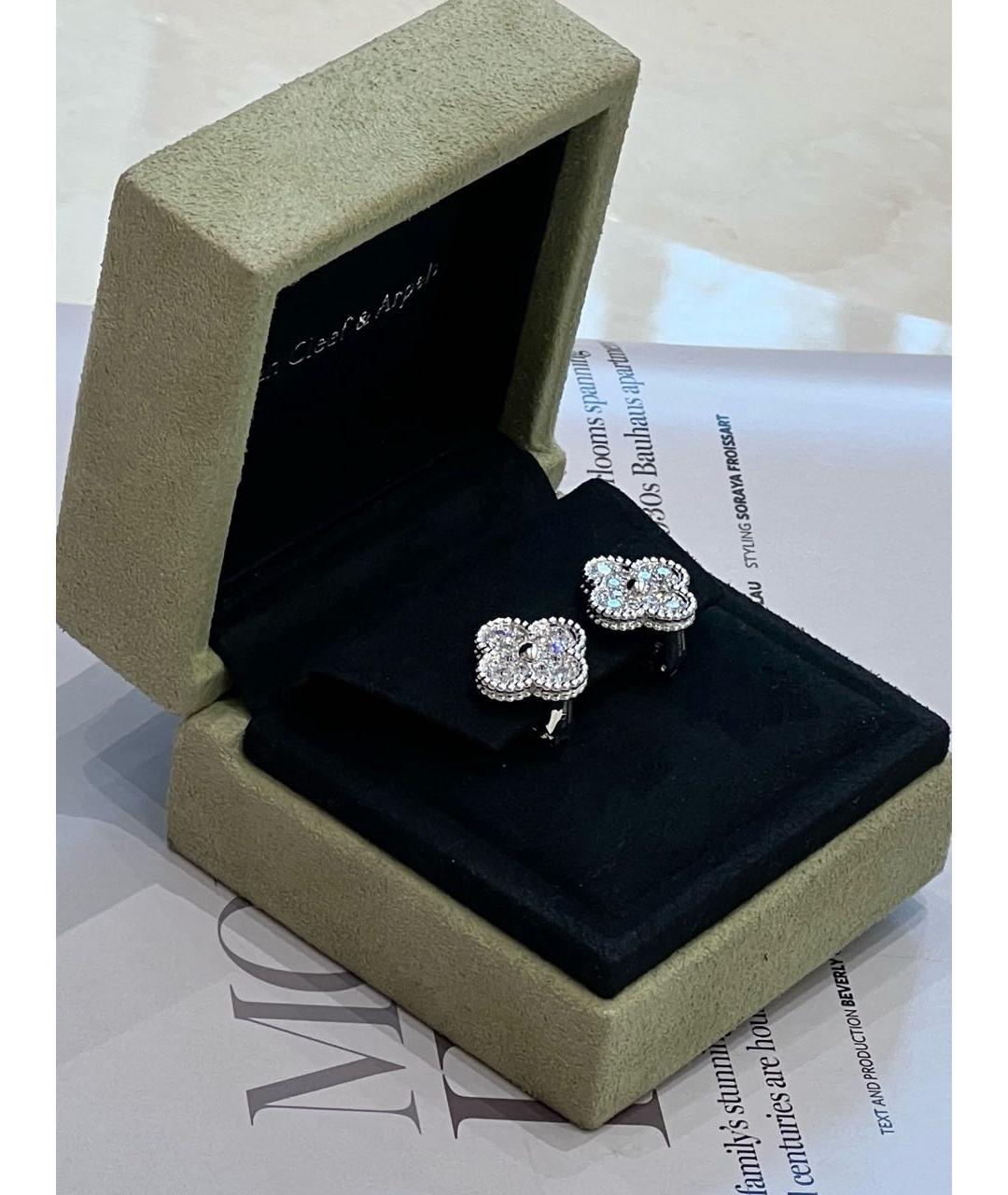 VAN CLEEF & ARPELS Серебряные серьги из белого золота, фото 4