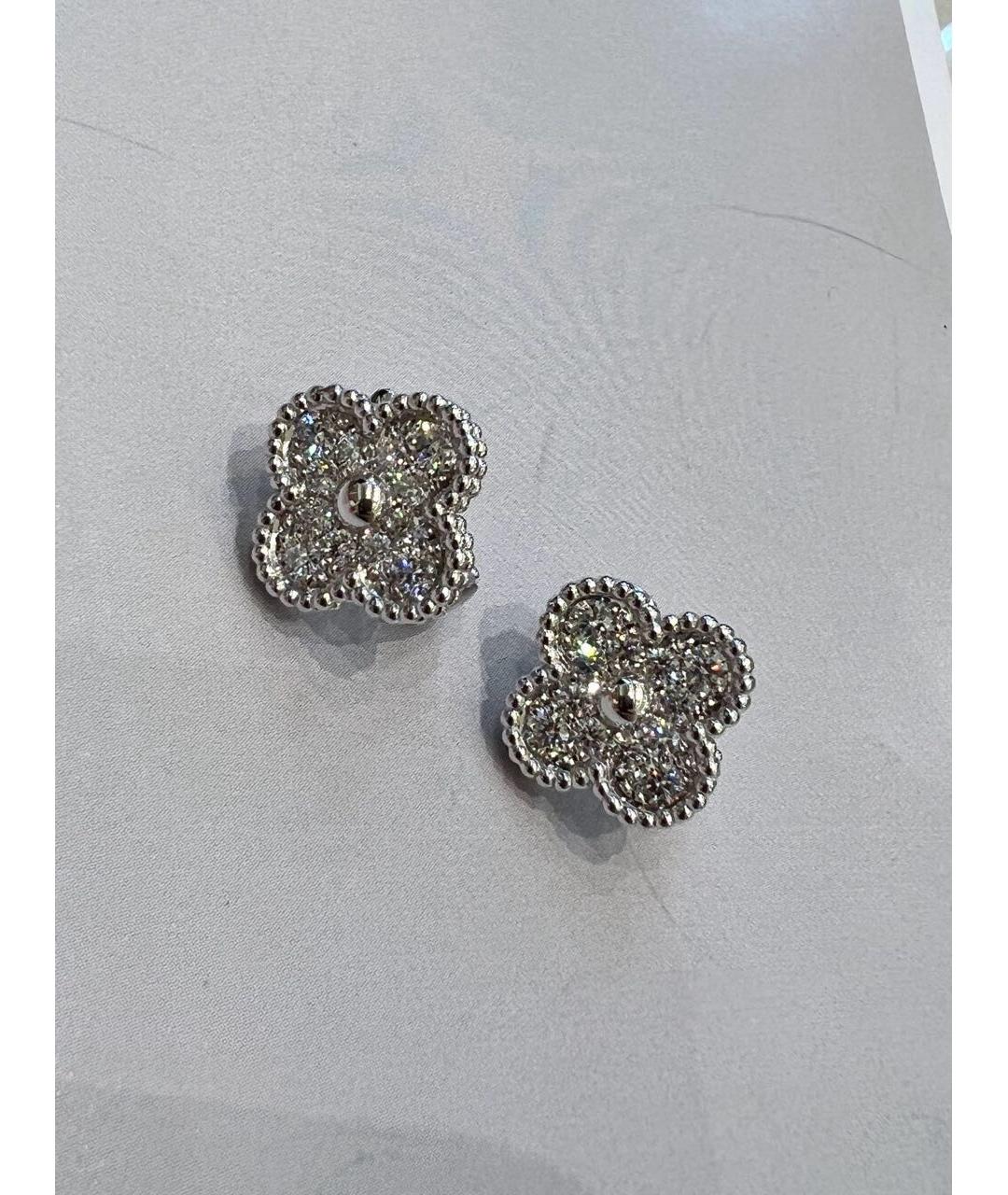 VAN CLEEF & ARPELS Серебряные серьги из белого золота, фото 8