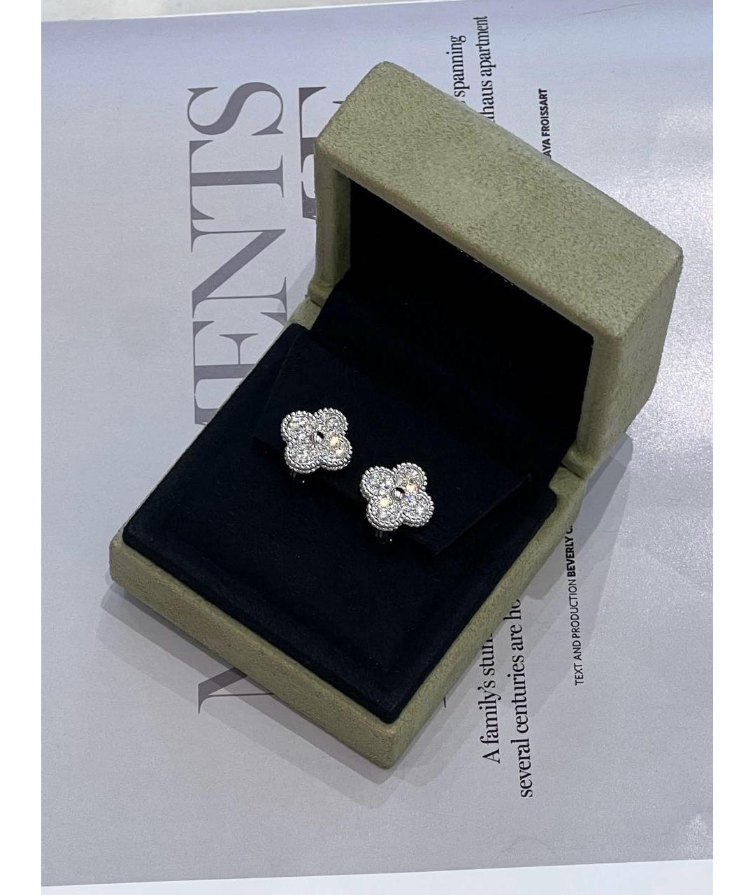 VAN CLEEF & ARPELS Серебряные серьги из белого золота, фото 2