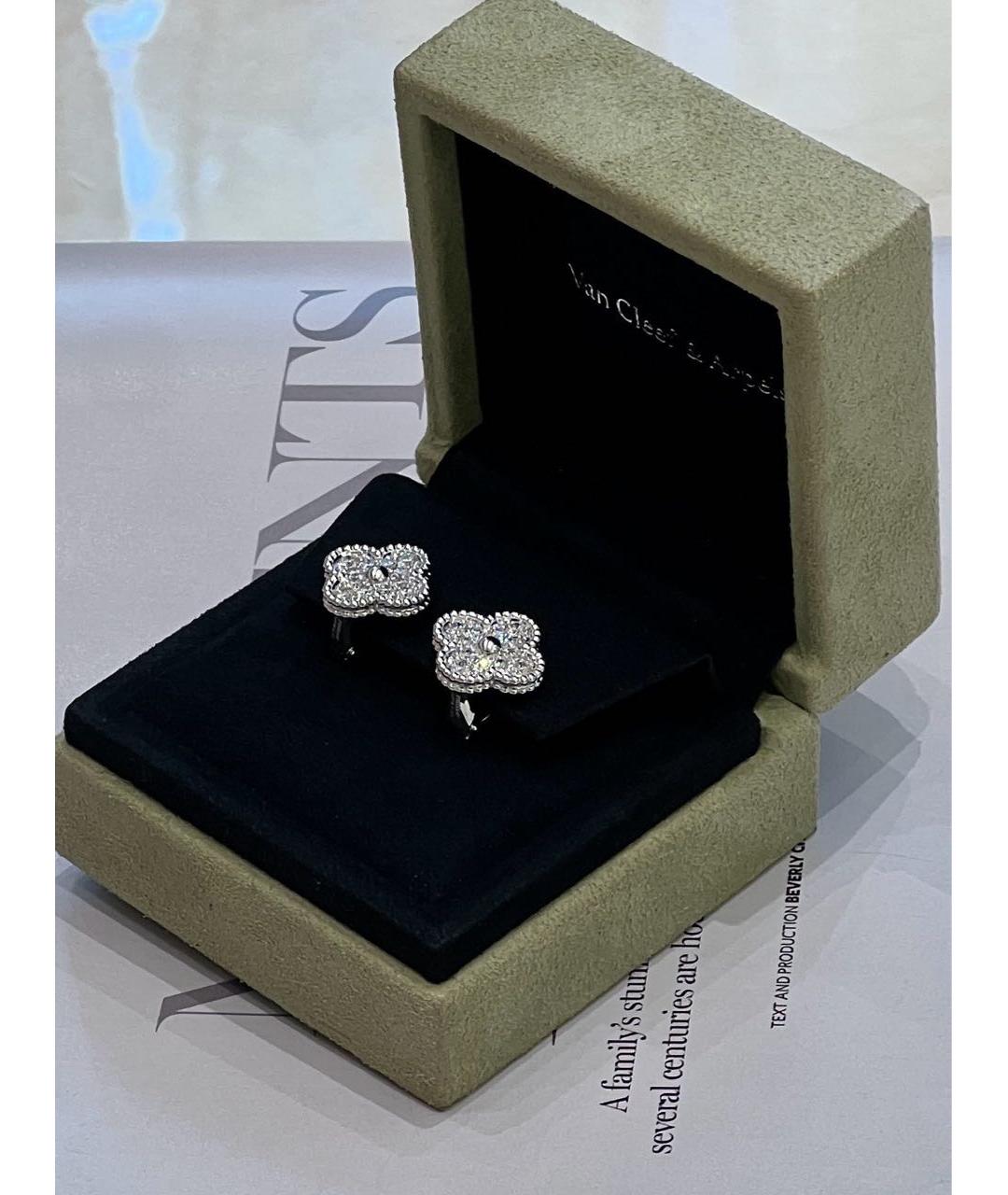 VAN CLEEF & ARPELS Серебряные серьги из белого золота, фото 3