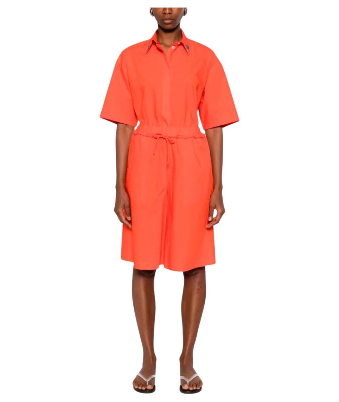 PINKO Оранжевое хлопковые шорты, фото 2