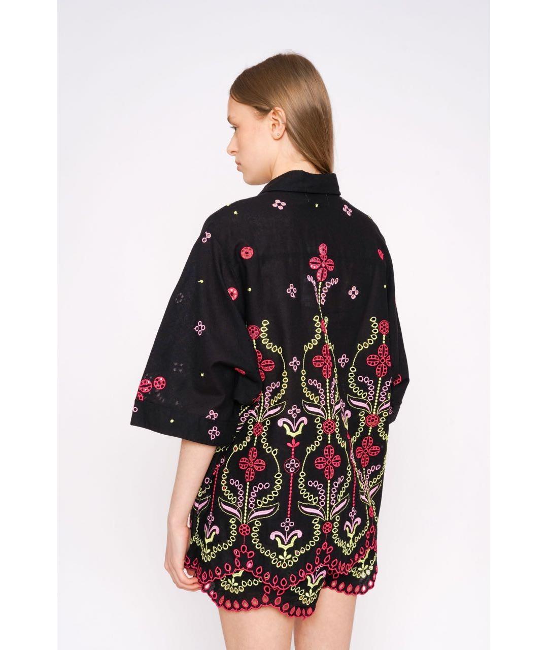 CHARO RUIZ Черная хлопковая рубашка, фото 2