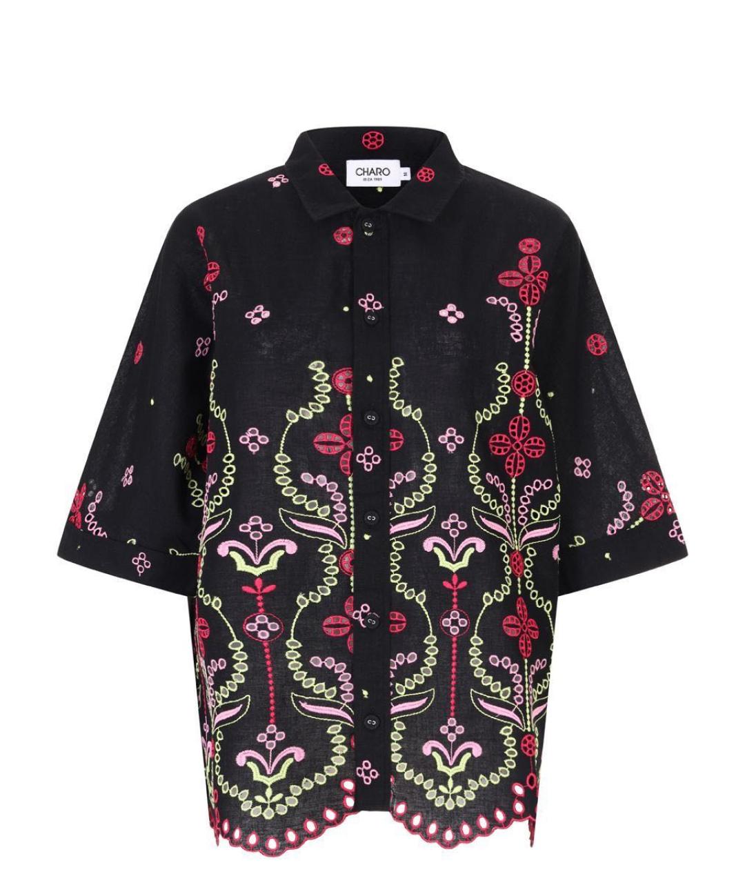 CHARO RUIZ Черная хлопковая рубашка, фото 1