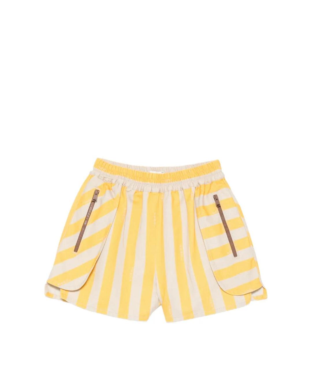 FENDI Желтые хлопковые шорты, фото 1