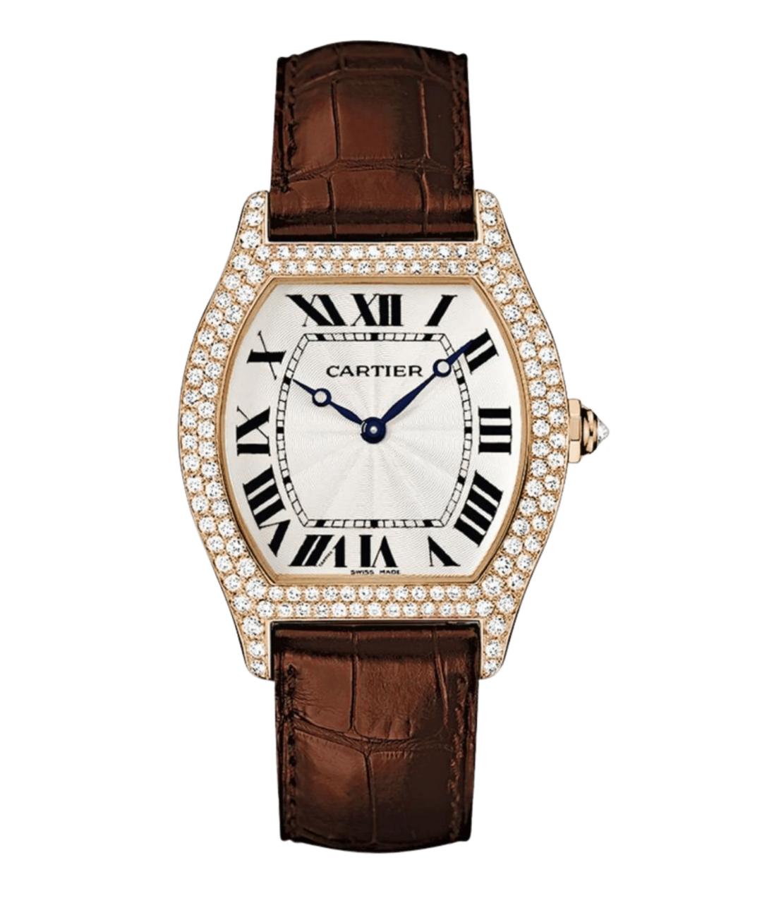 CARTIER Белые часы из желтого золота, фото 1