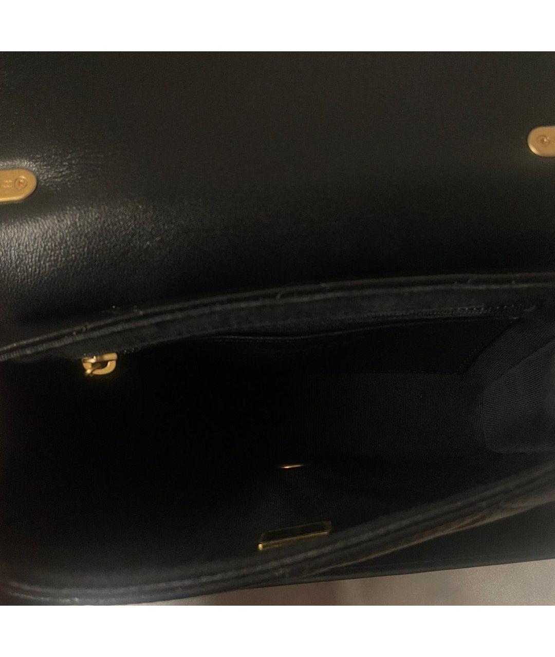 CHANEL Черная кожаная сумка через плечо, фото 6