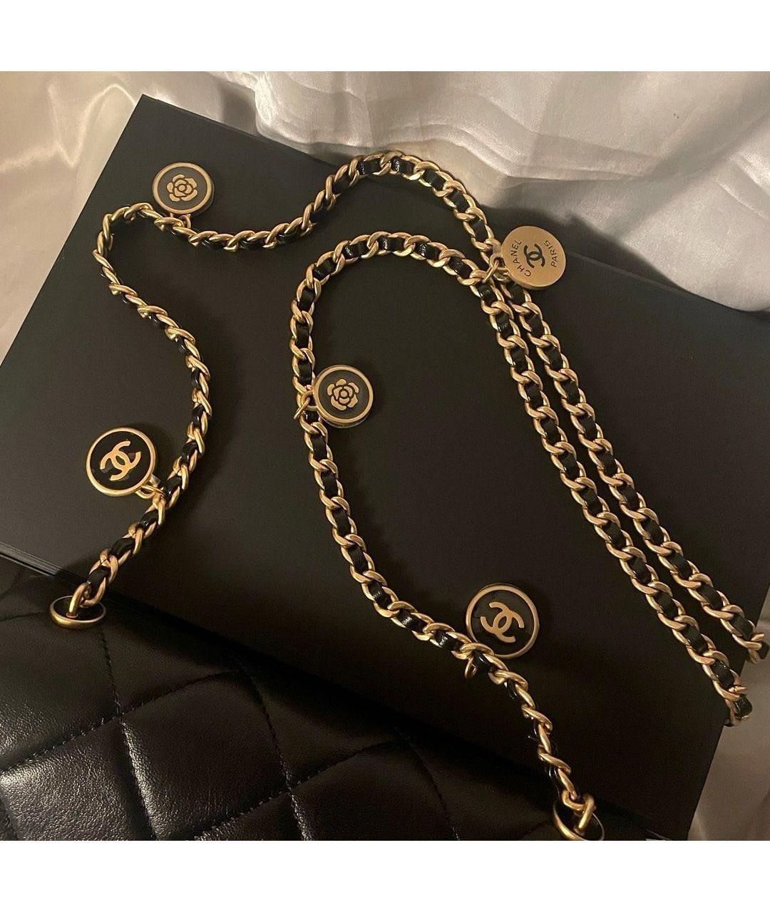 CHANEL Черная кожаная сумка через плечо, фото 3