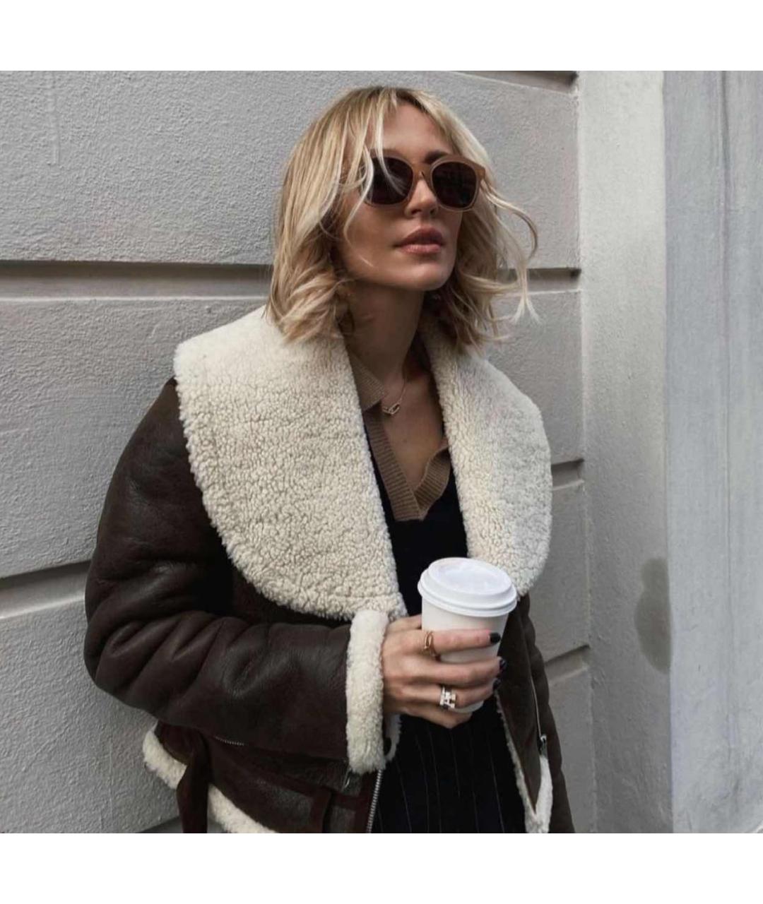 CELINE Бежевые пластиковые солнцезащитные очки, фото 4