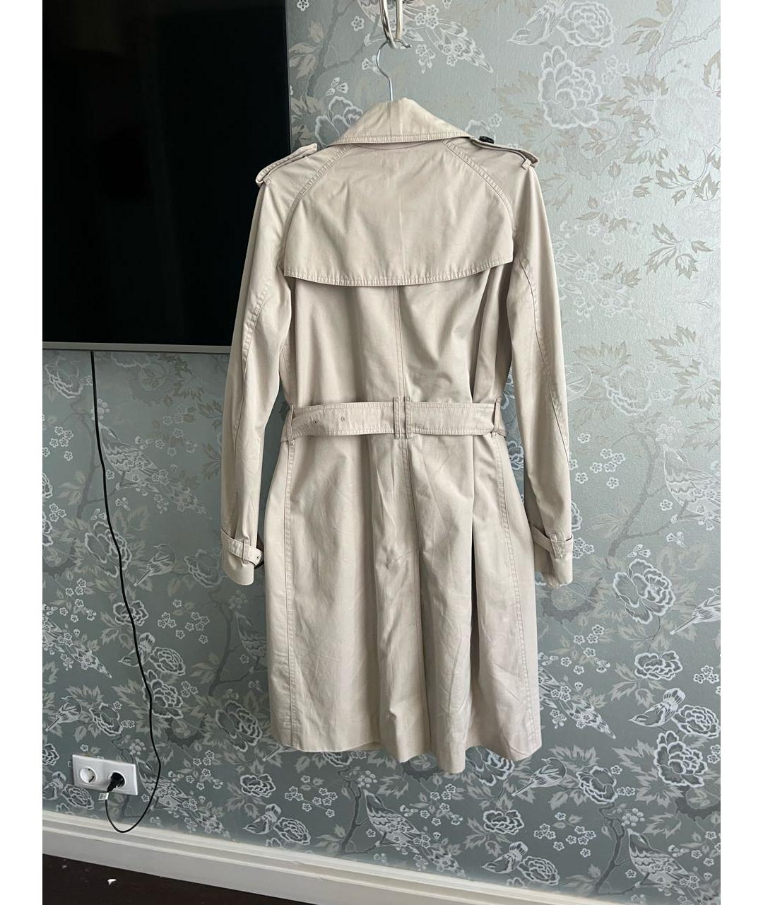 BURBERRY Бежевый хлопковый тренч/плащ, фото 2