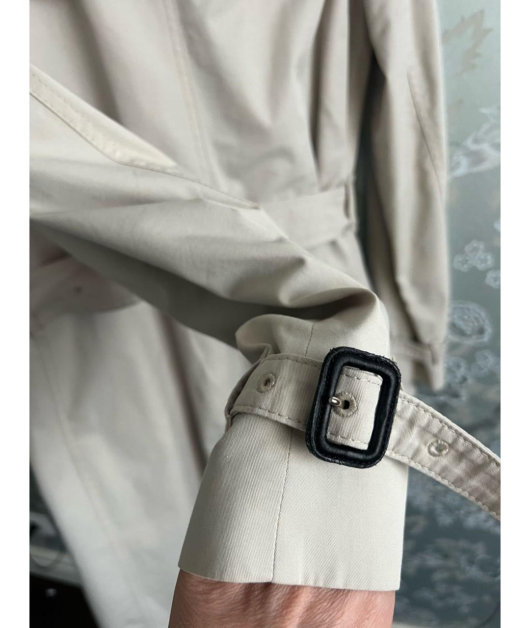 BURBERRY Бежевый хлопковый тренч/плащ, фото 6