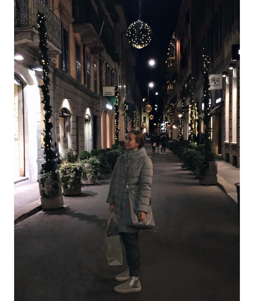 FABIANA FILIPPI Серая кожаная сумка через плечо, фото 8