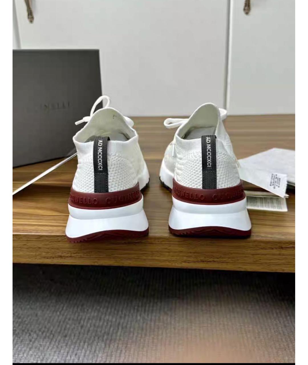 BRUNELLO CUCINELLI Серые низкие кроссовки / кеды, фото 4