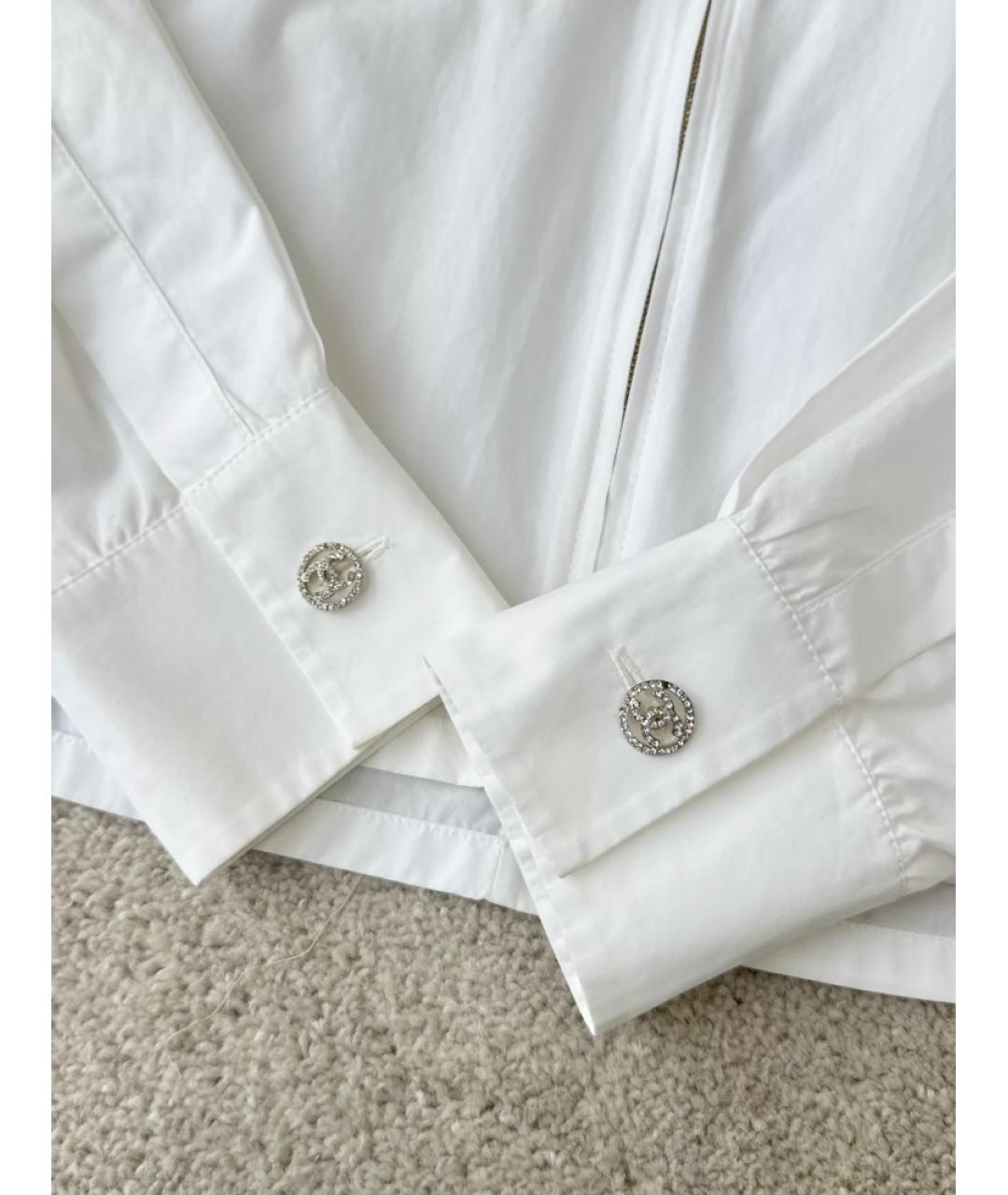CHANEL Белая хлопковая рубашка, фото 3