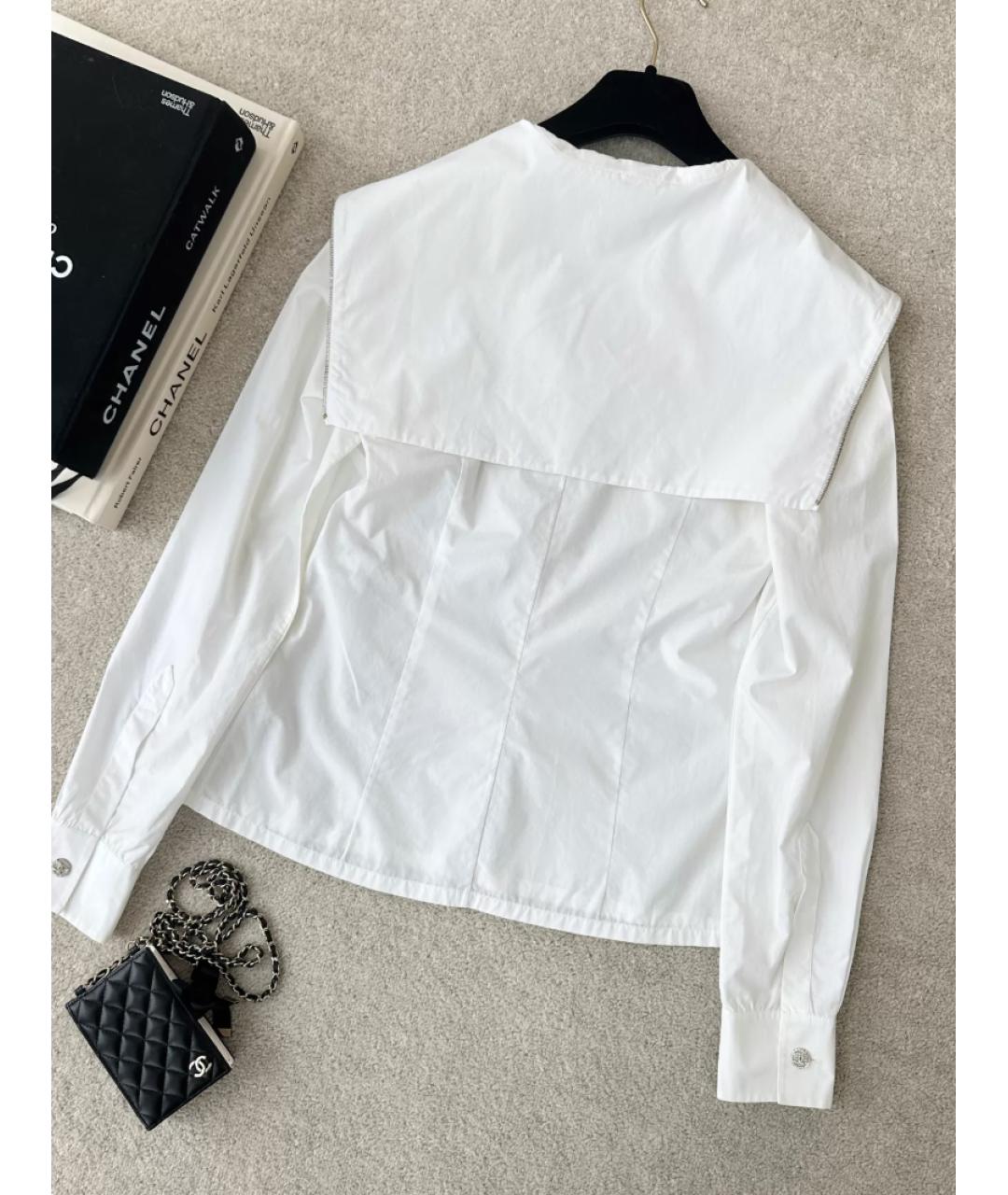 CHANEL Белая хлопковая рубашка, фото 4