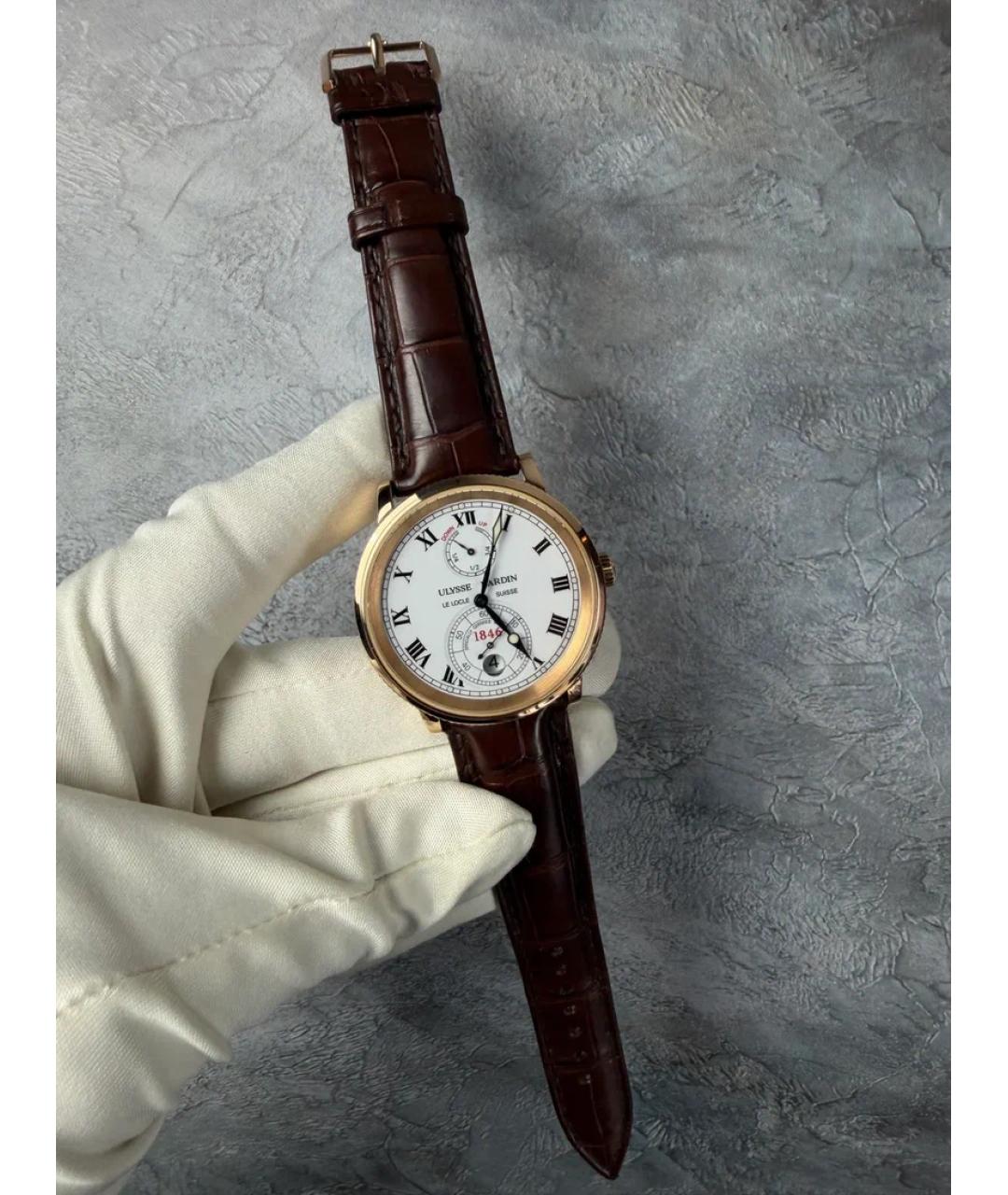 Ulysse Nardin Золотые часы из желтого золота, фото 2