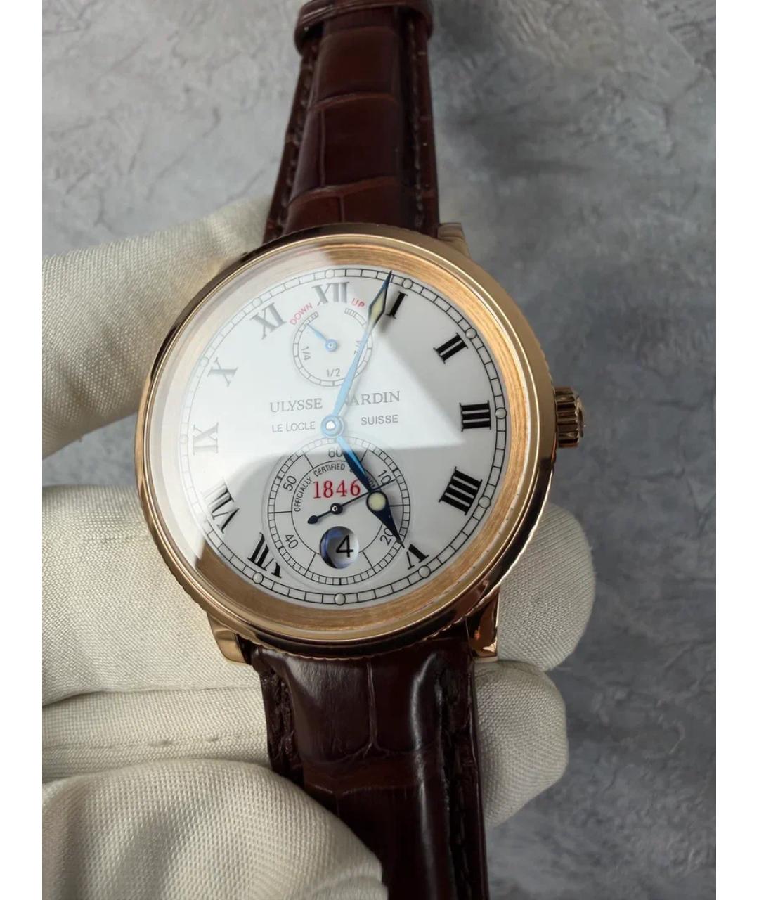 Ulysse Nardin Золотые часы из желтого золота, фото 3