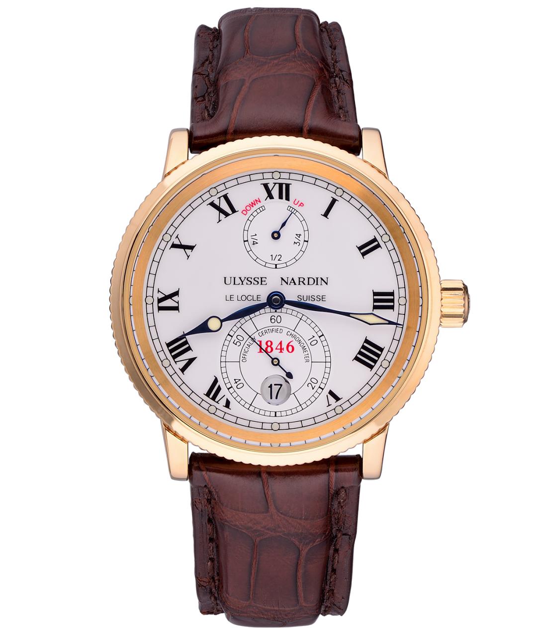 Ulysse Nardin Золотые часы из желтого золота, фото 1