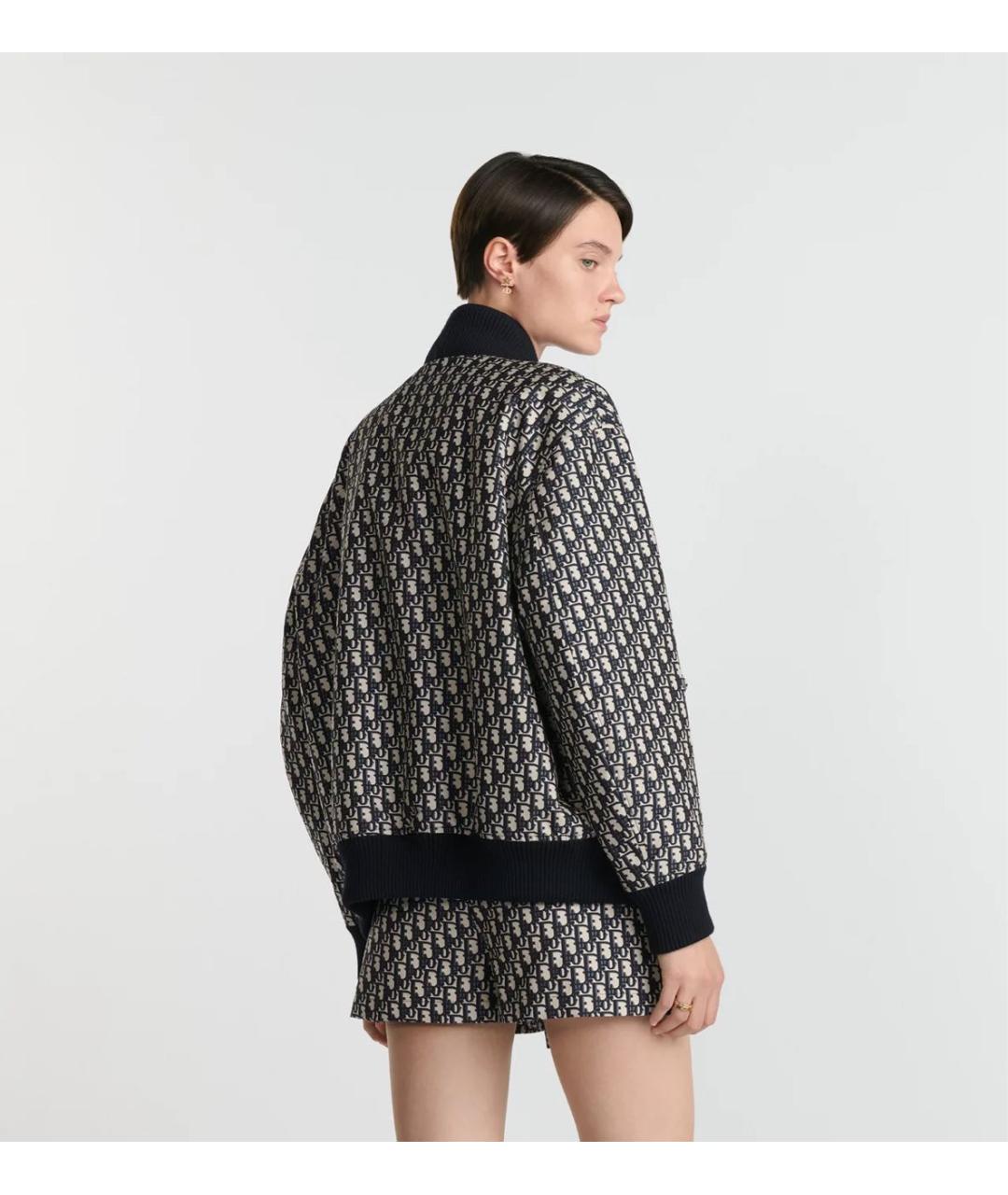 CHRISTIAN DIOR Темно-синяя полиэстеровая куртка, фото 3