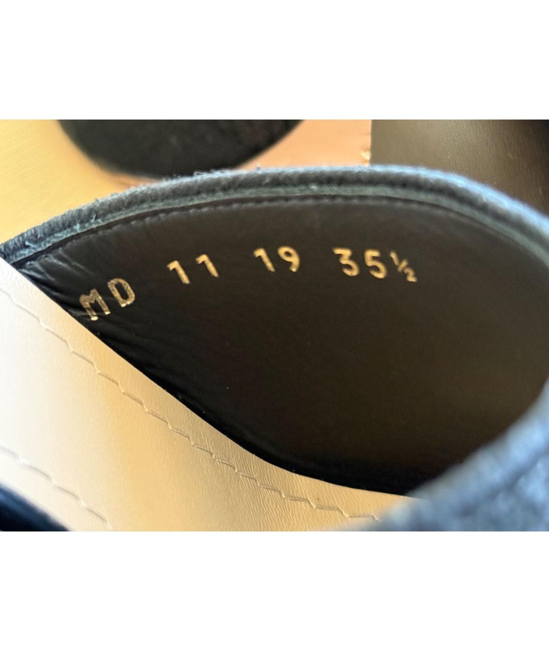 CHRISTIAN DIOR Черные кожаные мюли, фото 6