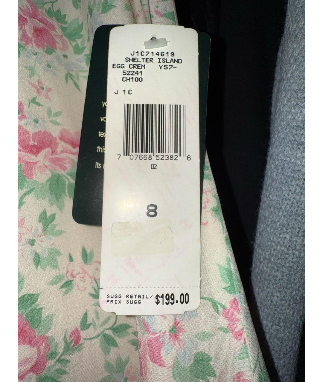 RALPH LAUREN Бежевое шелковое повседневное платье, фото 5