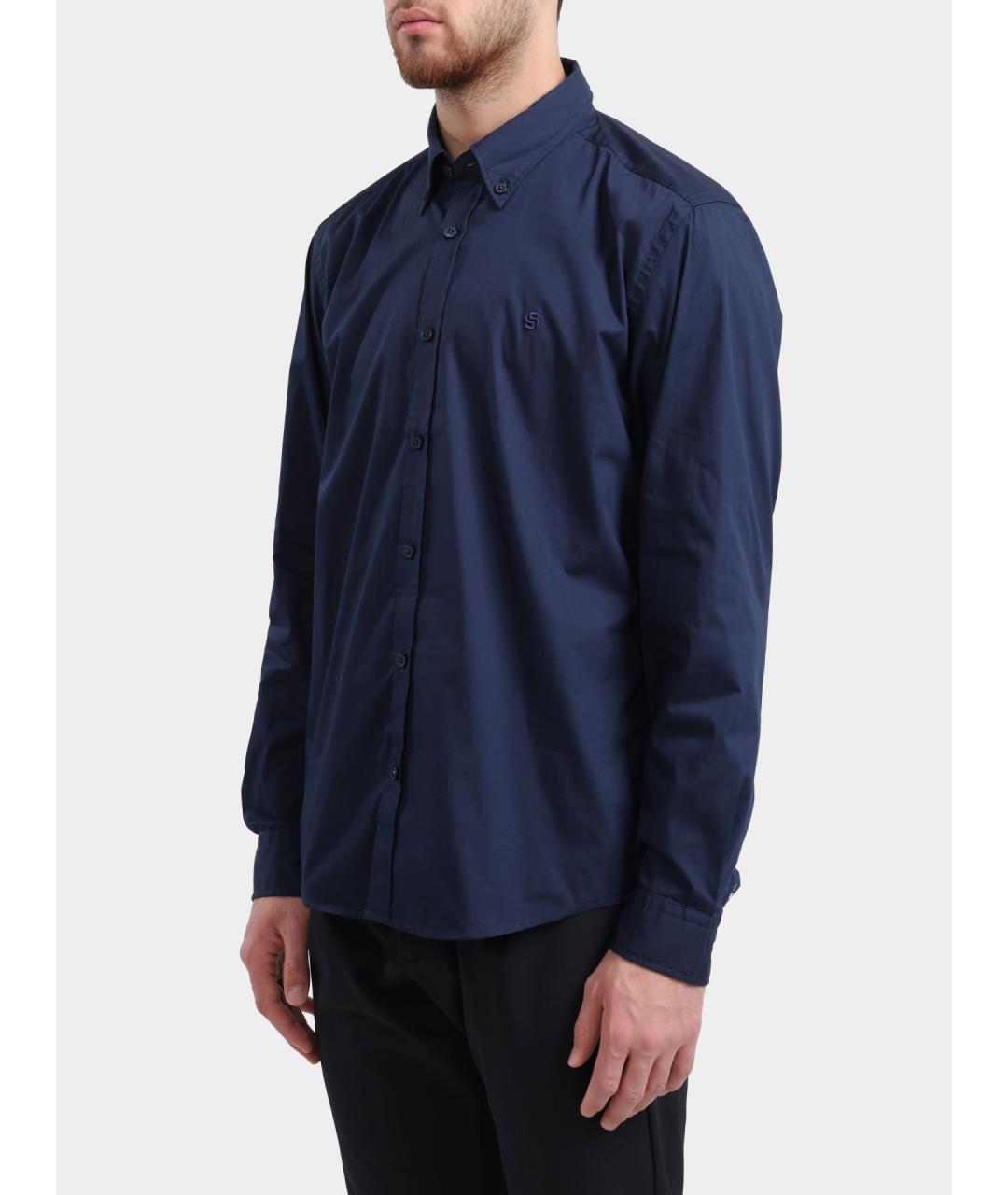 HUGO BOSS Темно-синяя кэжуал рубашка, фото 3