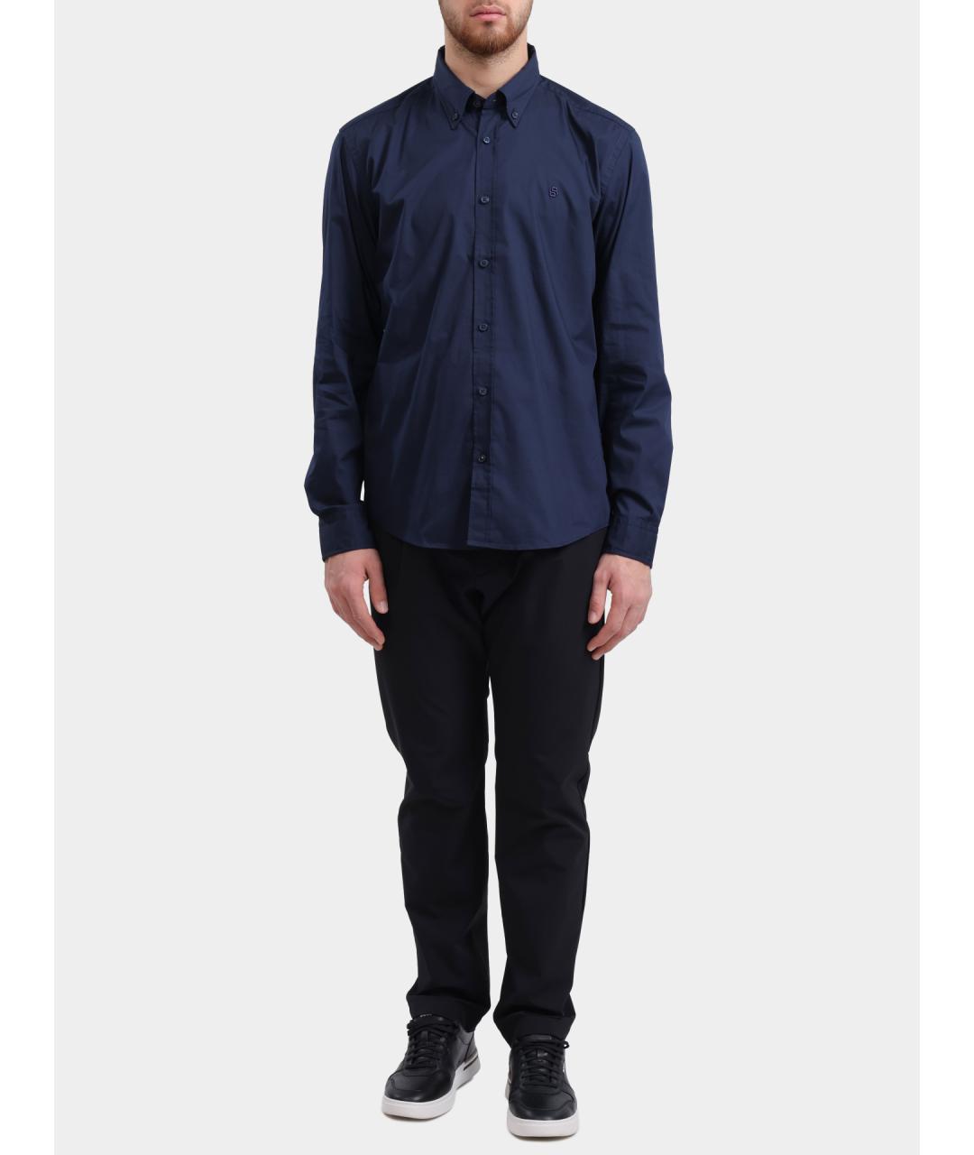 HUGO BOSS Темно-синяя кэжуал рубашка, фото 2