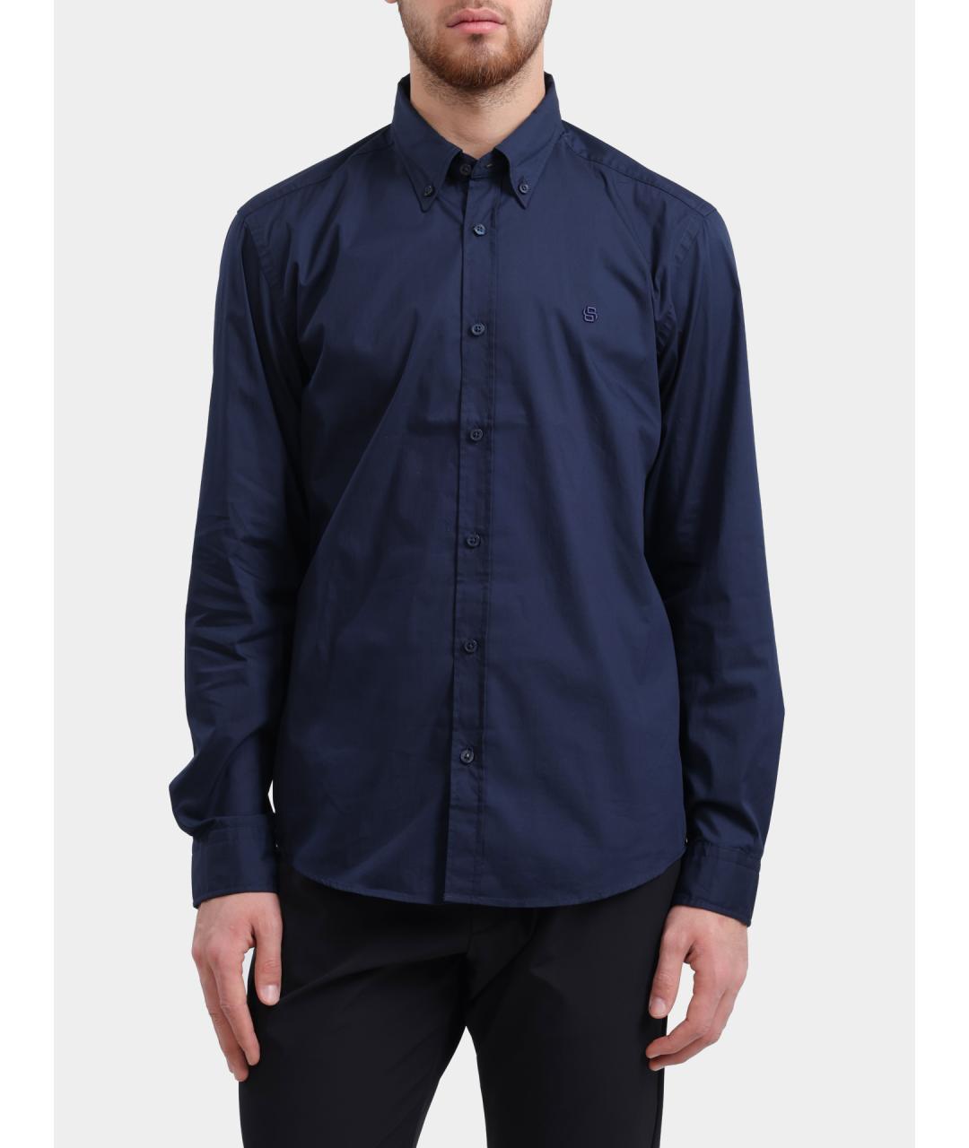 HUGO BOSS Темно-синяя кэжуал рубашка, фото 7