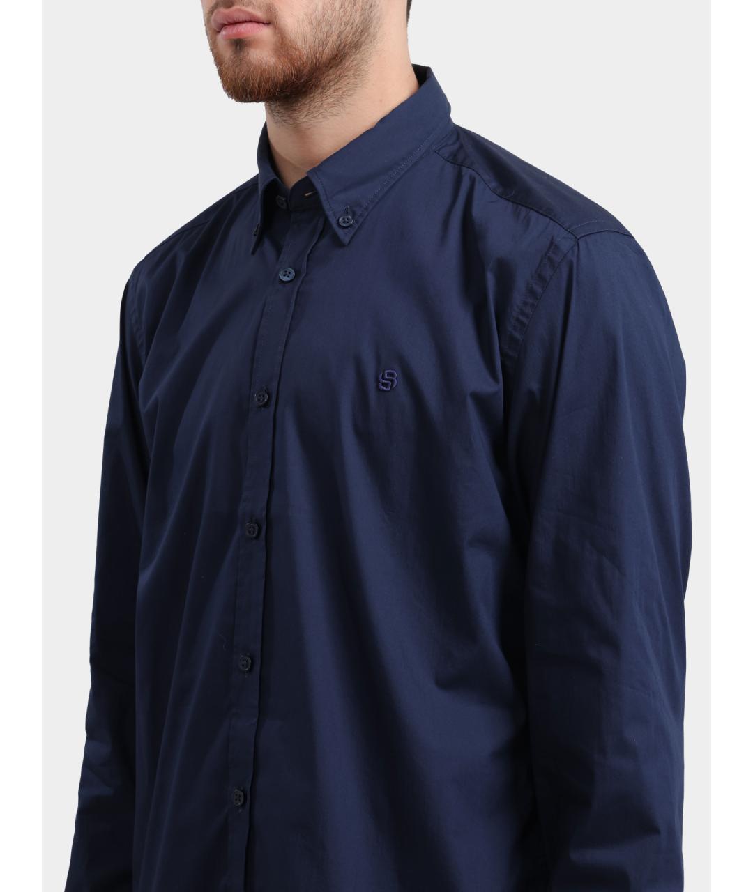 HUGO BOSS Темно-синяя кэжуал рубашка, фото 4