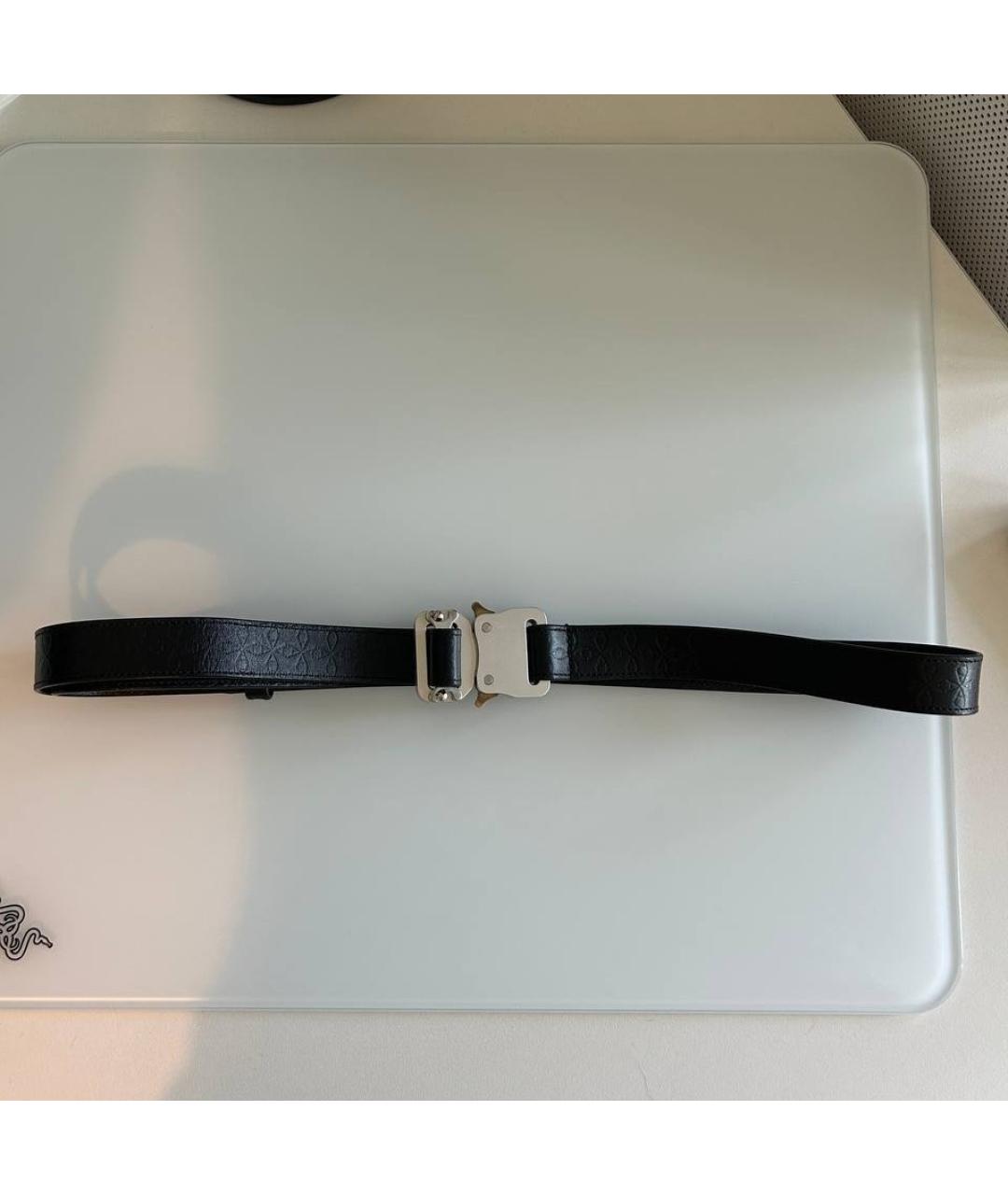 1017 ALYX 9SM Черный кожаный ремень, фото 5
