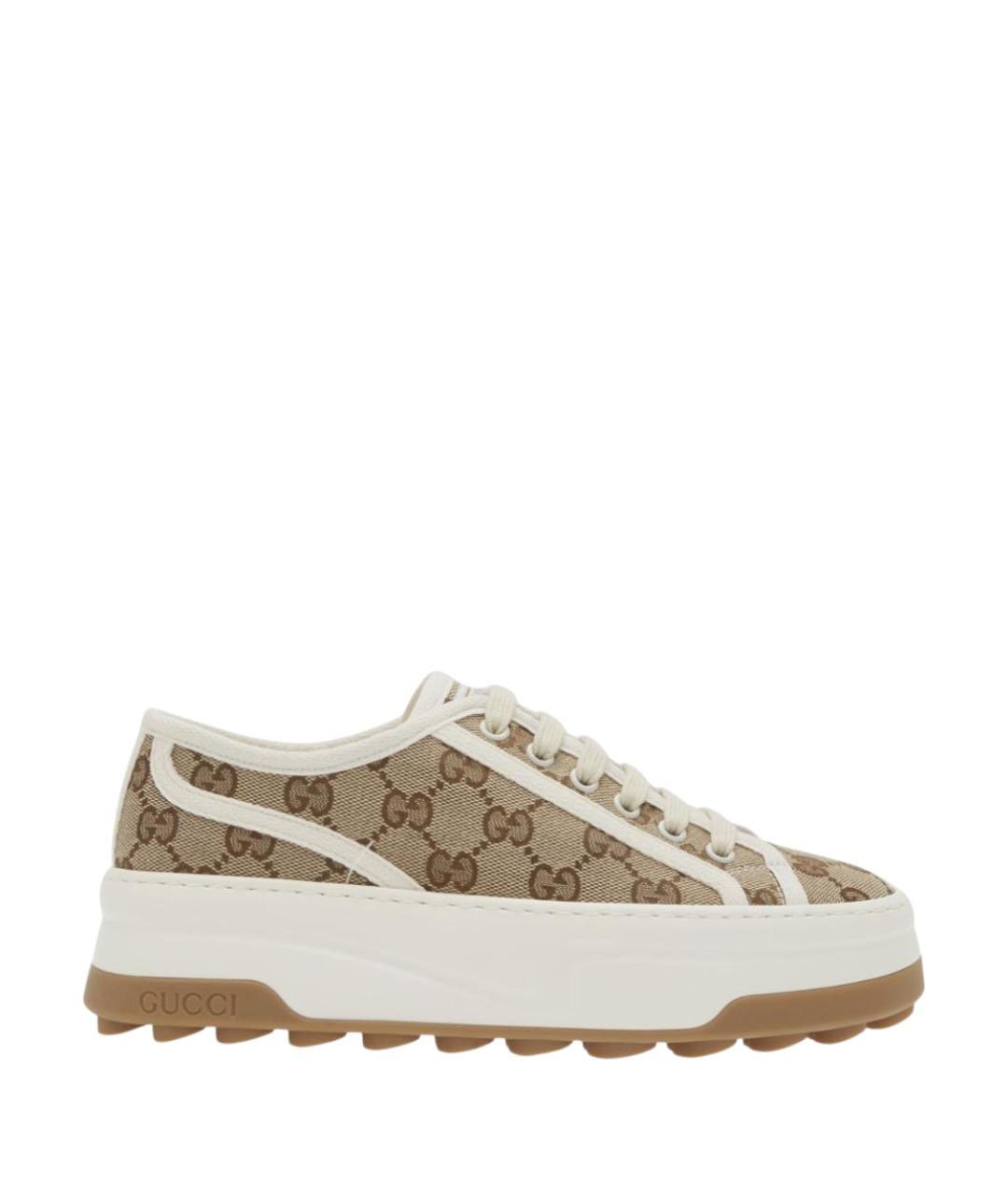 GUCCI Бежевые кроссовки, фото 1