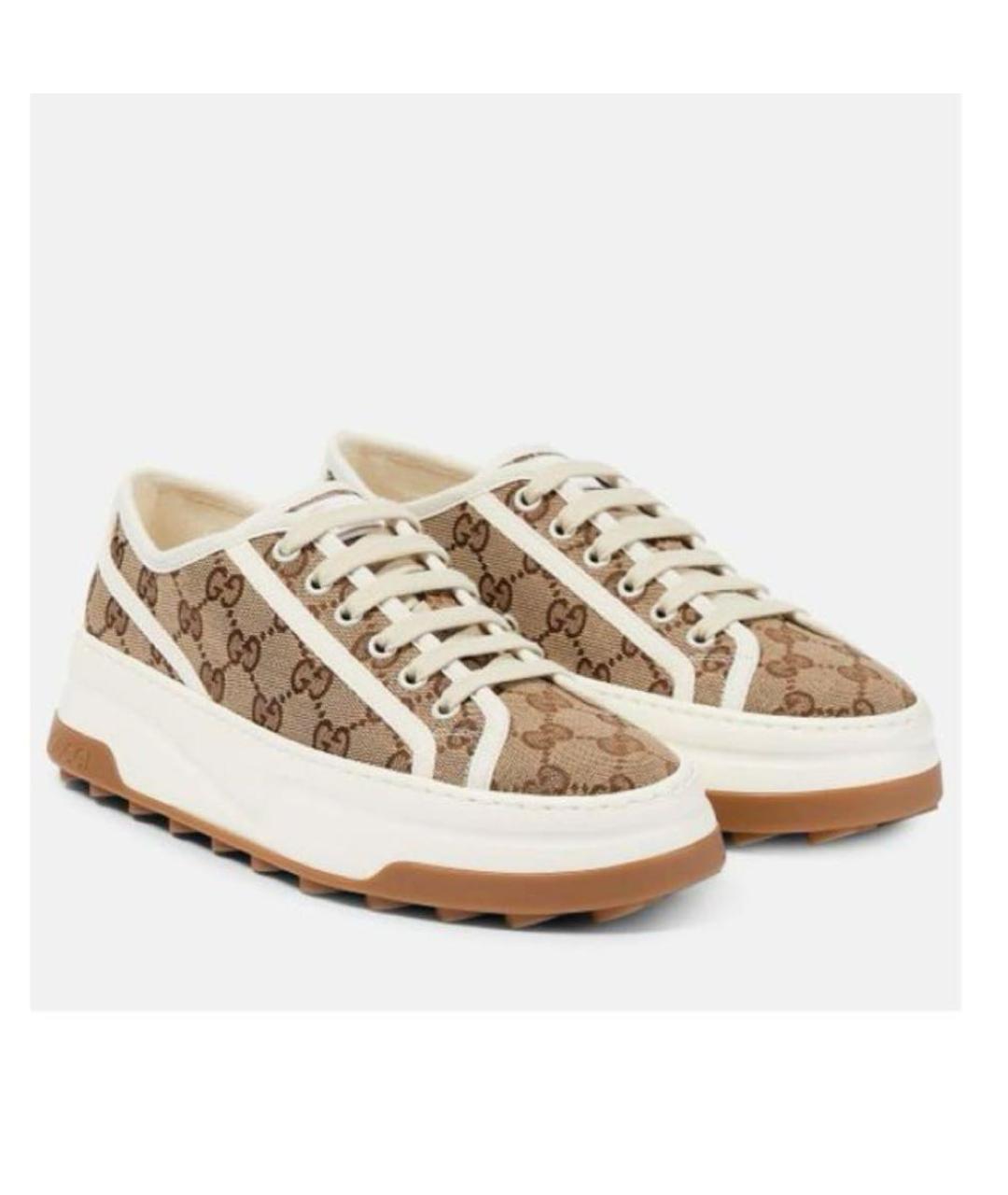 GUCCI Бежевые кроссовки, фото 2