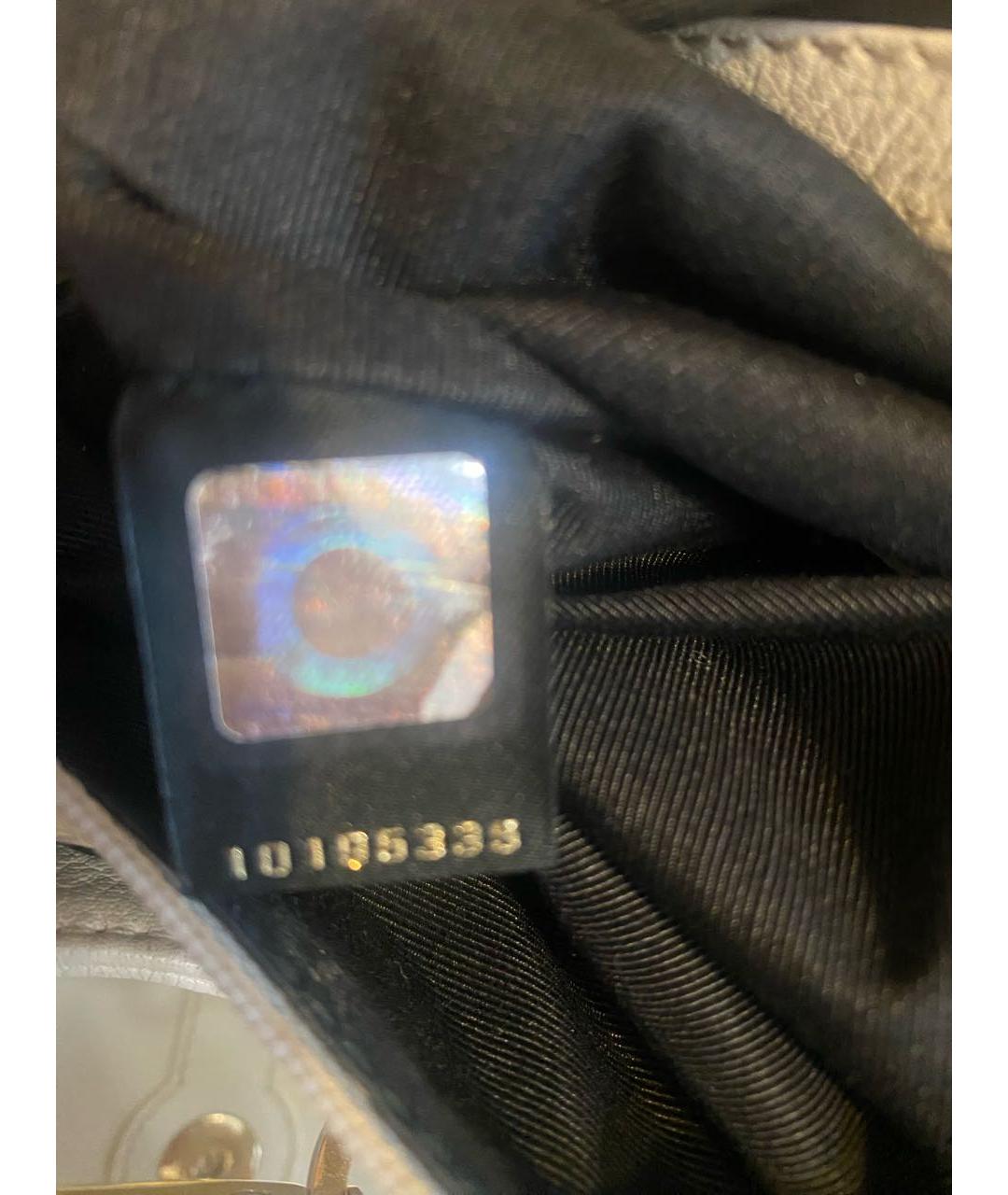 BVLGARI Белая кожаная сумка через плечо, фото 6