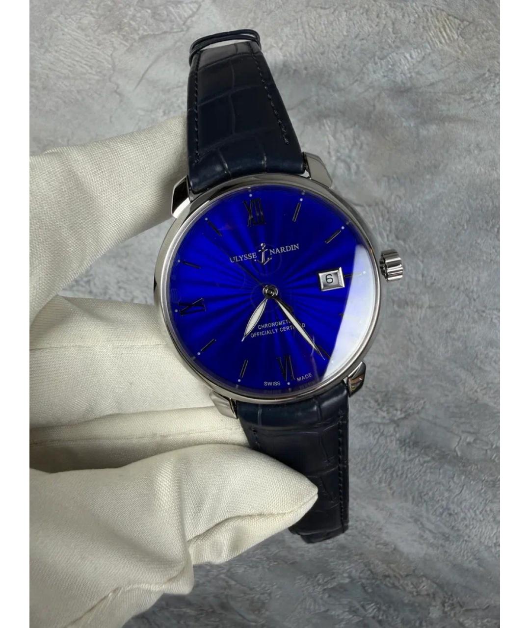 Ulysse Nardin Синие металлические часы, фото 2