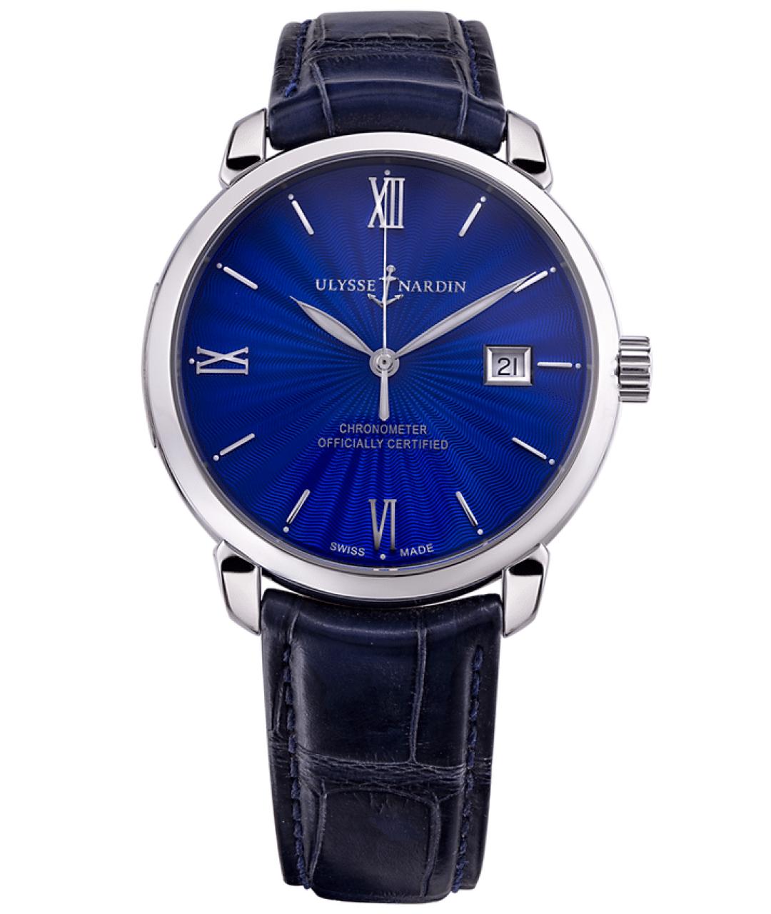 Ulysse Nardin Синие металлические часы, фото 1