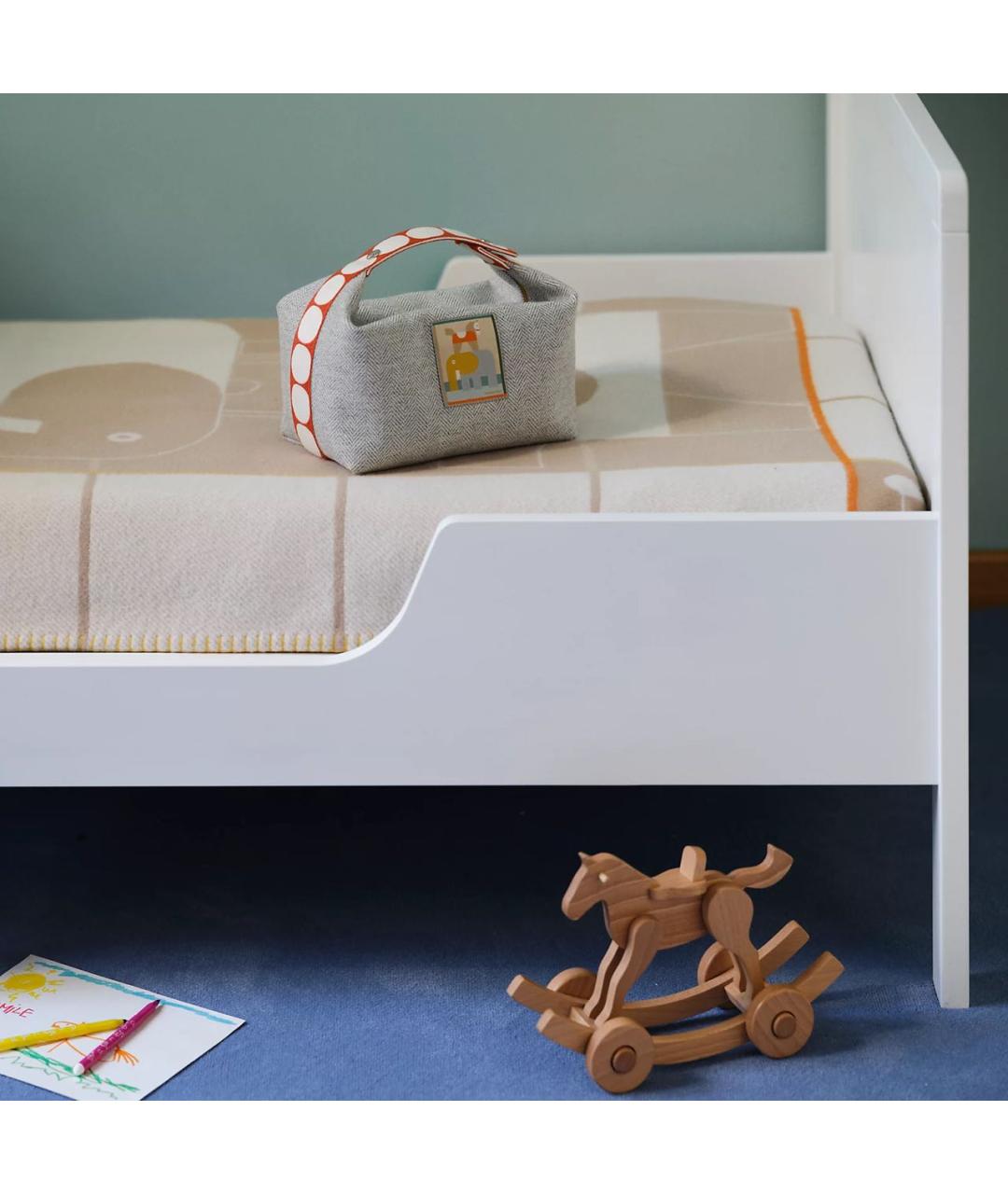 HERMES Серая шерстяная косметичка, фото 6