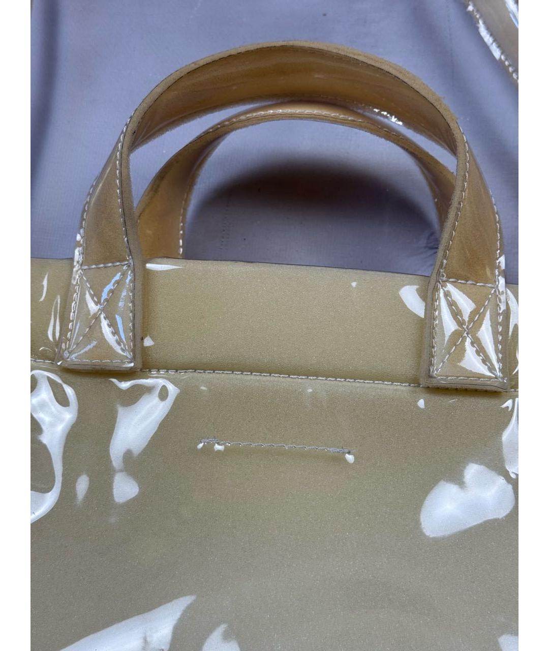 MM6 MAISON MARGIELA Бежевая сумка тоут, фото 3