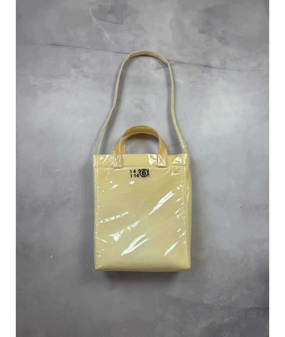 MM6 MAISON MARGIELA Бежевая сумка тоут, фото 9