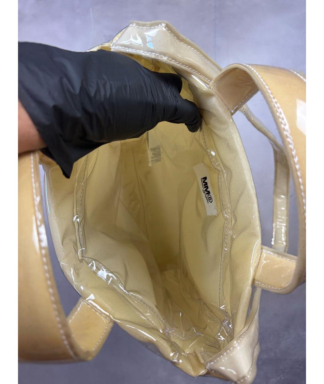 MM6 MAISON MARGIELA Бежевая сумка тоут, фото 5