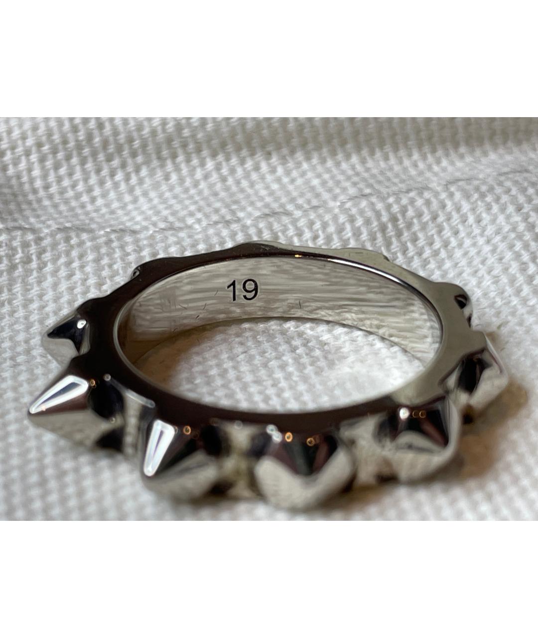 ALEXANDER MCQUEEN Серое латунное кольцо, фото 5