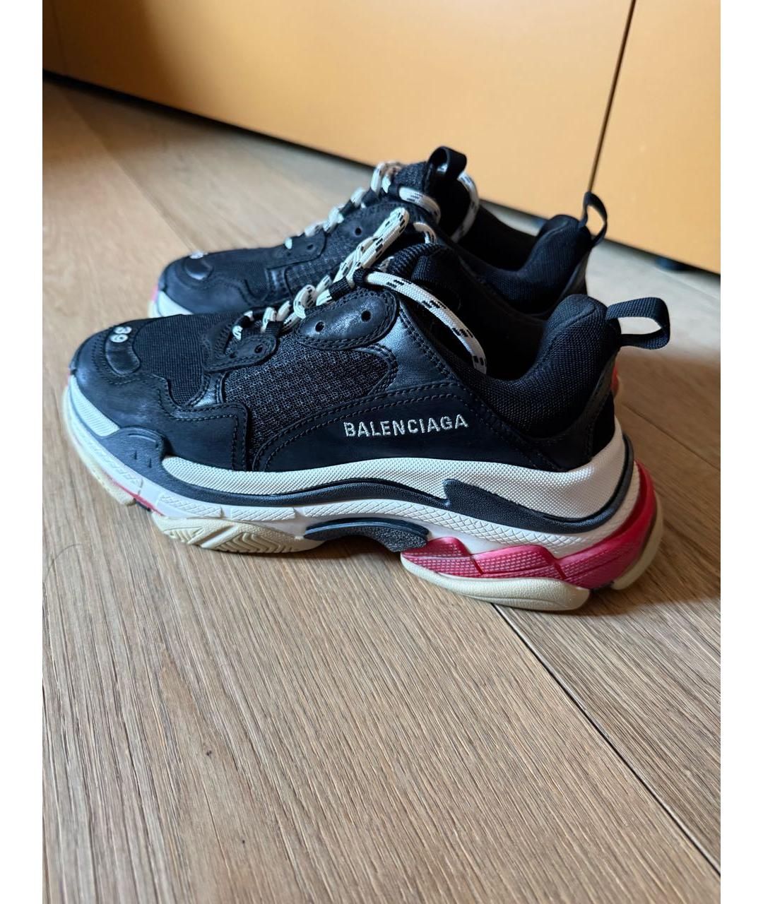 BALENCIAGA Черные синтетические кроссовки, фото 5