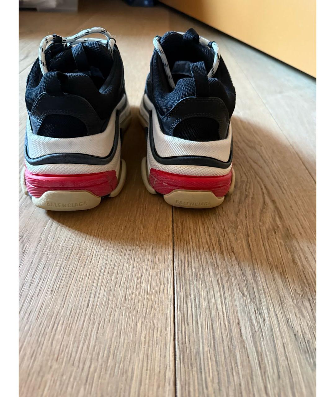 BALENCIAGA Черные синтетические кроссовки, фото 4