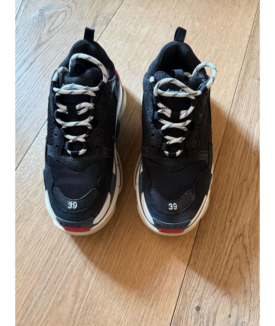 BALENCIAGA Черные синтетические кроссовки, фото 2