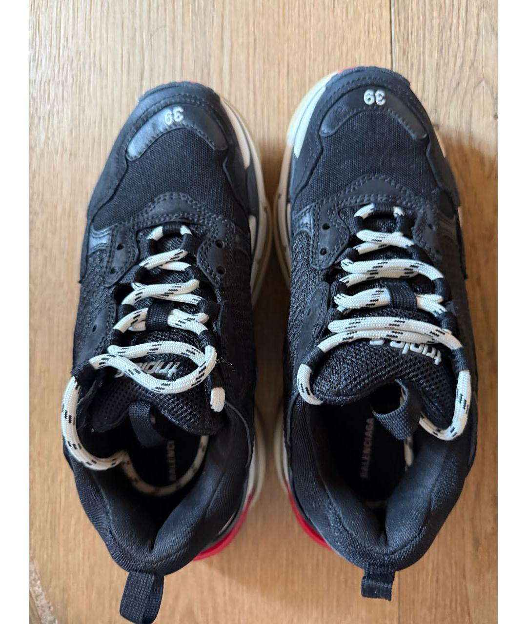 BALENCIAGA Черные синтетические кроссовки, фото 3