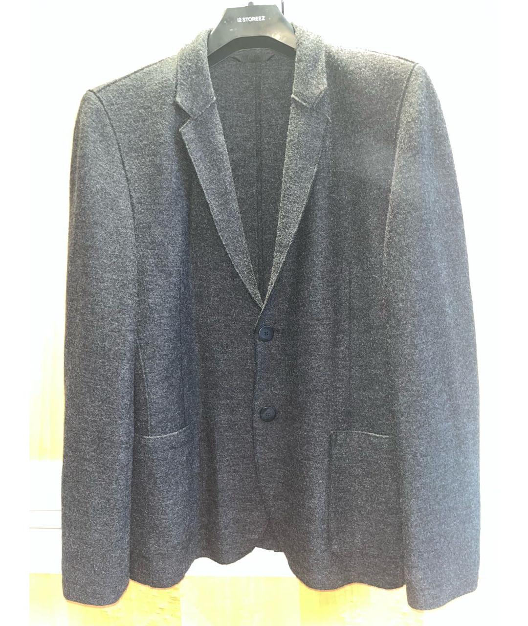 HUGO Серый шерстяной пиджак, фото 9