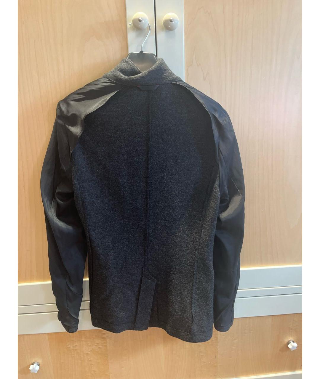 HUGO Серый шерстяной пиджак, фото 4