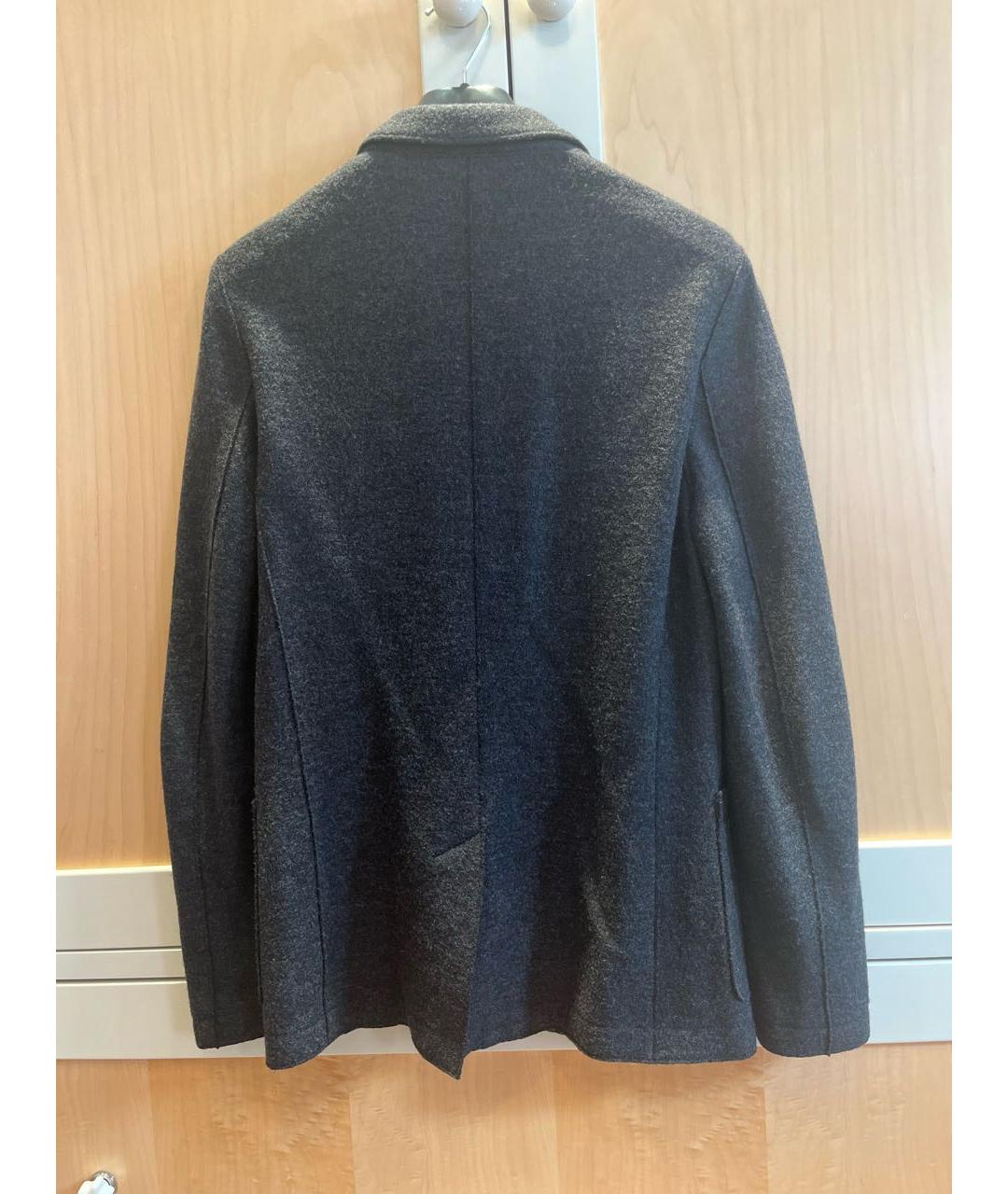 HUGO Серый шерстяной пиджак, фото 2